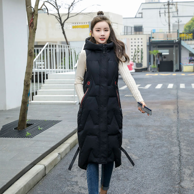 Over The Knee Padded Long Vest