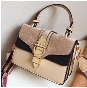 One shoulder retro matte small square bag