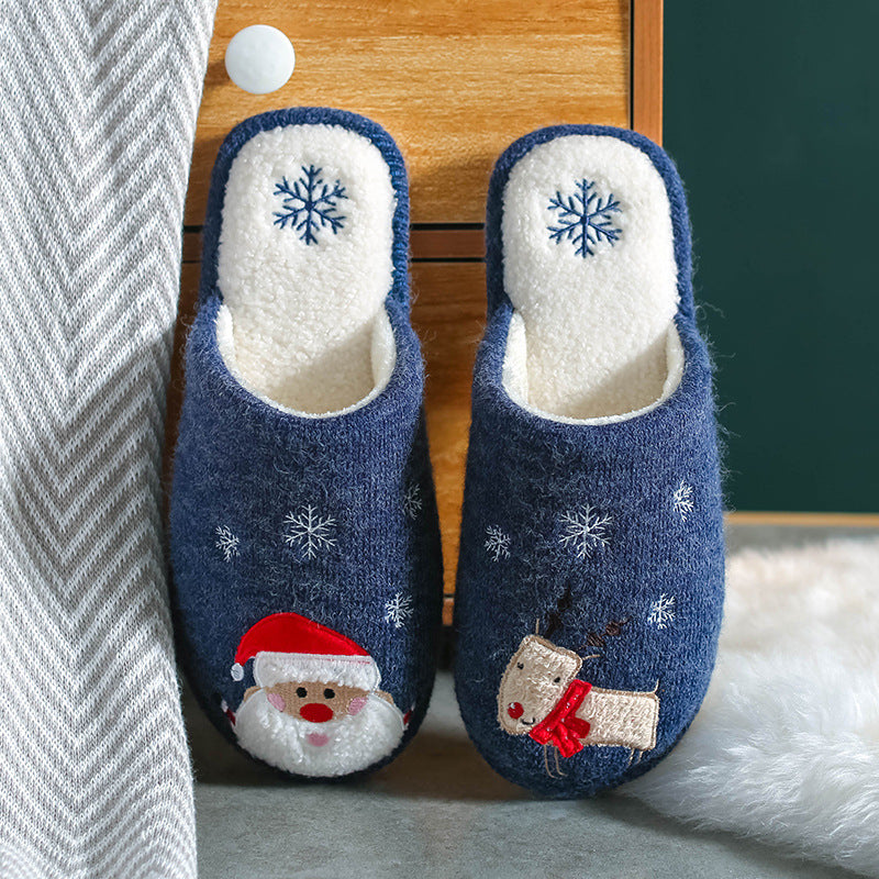 Christmas indoor non-slip home shoes men