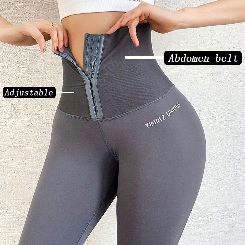 Træningsbukser til kvinder Høj talje Elastiske Tights