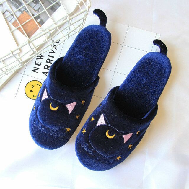 Ladies Indoor Non-Slip Floor Cotton Slippers