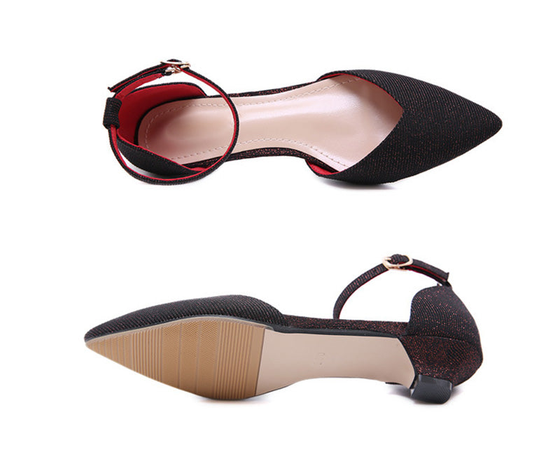 Small low heel sexy professional shoes