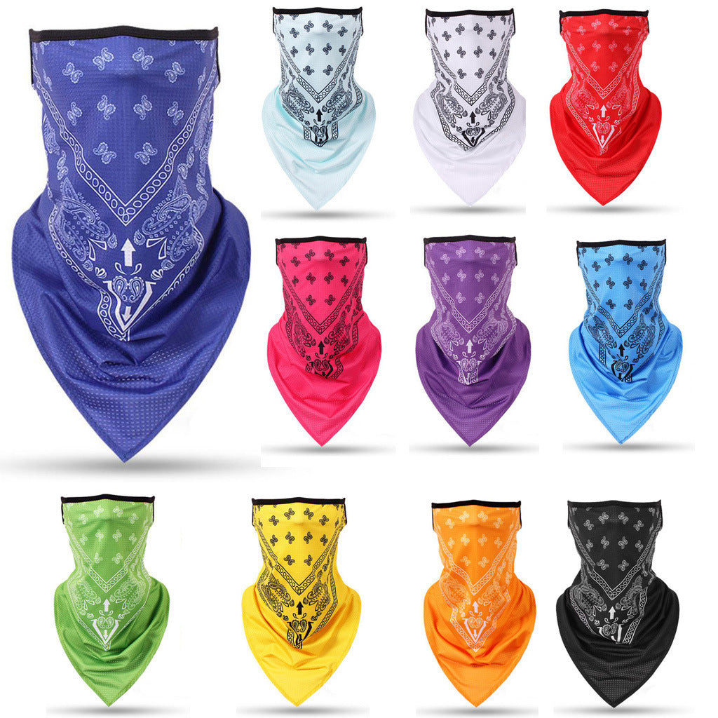 Windproof sunscreen triangle towel