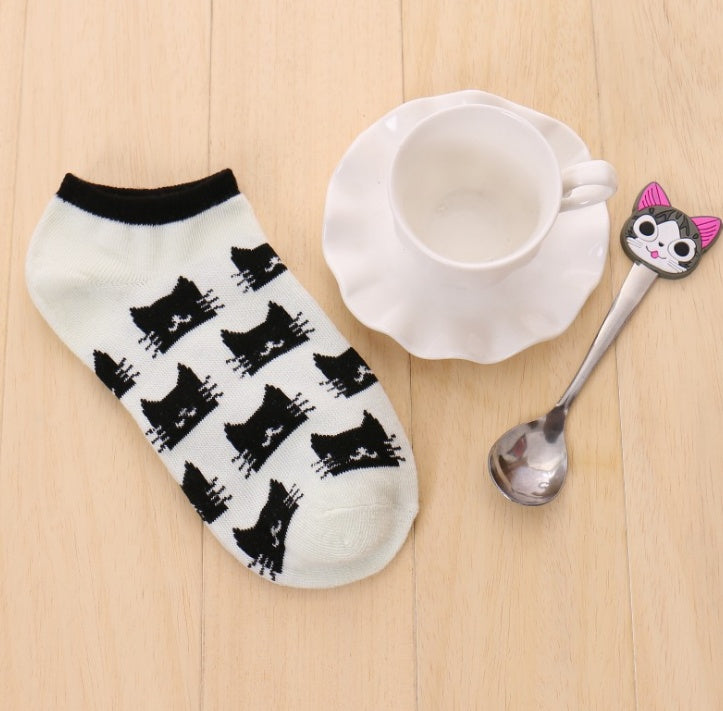 Warm Comfortable Cotton Girl Women Ankle Socks Female Bottom Invisible Color Girl Boy