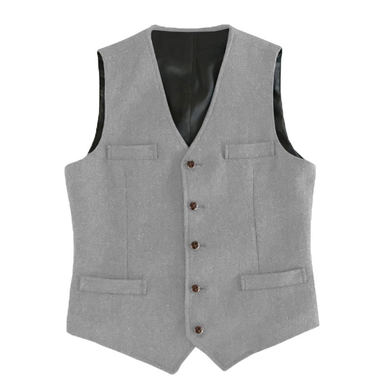 Men's Vest Herringbone Wedding Dress