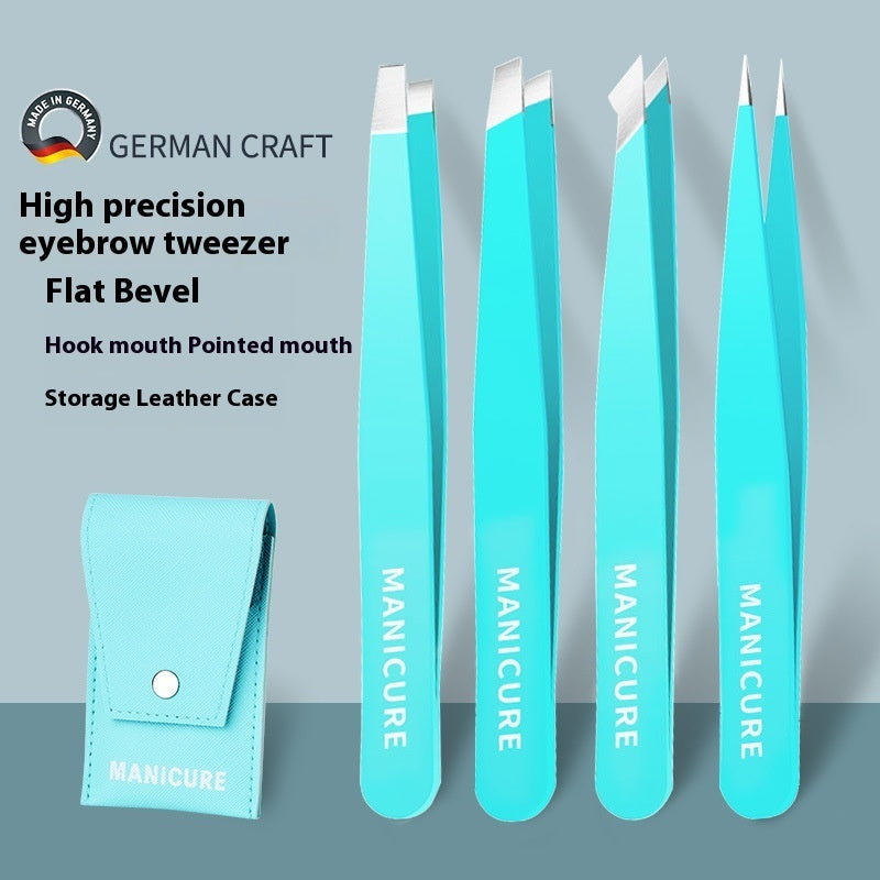 High Precision 96 Stainless Steel Eyebrow Trimming Nose Hair Clip Beard Pulling False Eyelash Tweezers Tool