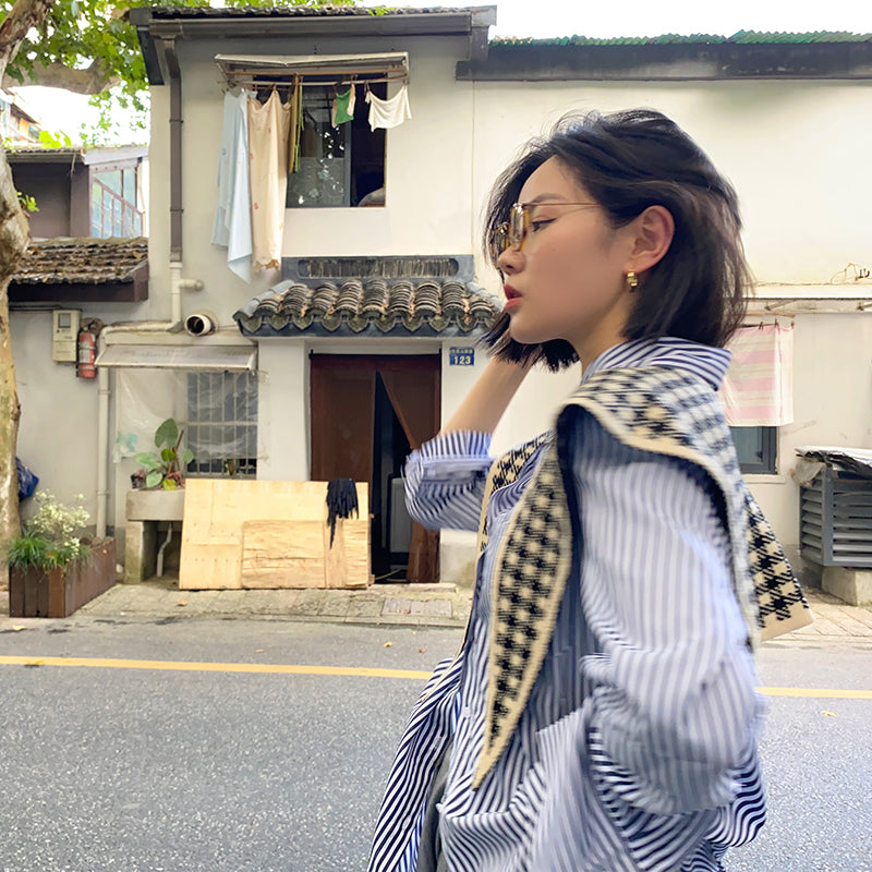 Knitted Double-sided Small Shoulder Shoulder Women's Autumn Dual Use Scarf