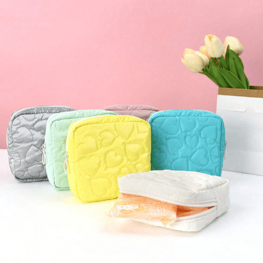 Candy Color Cute Storage Bag Student Portable
