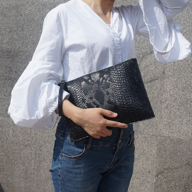 Python pattern women's handbag