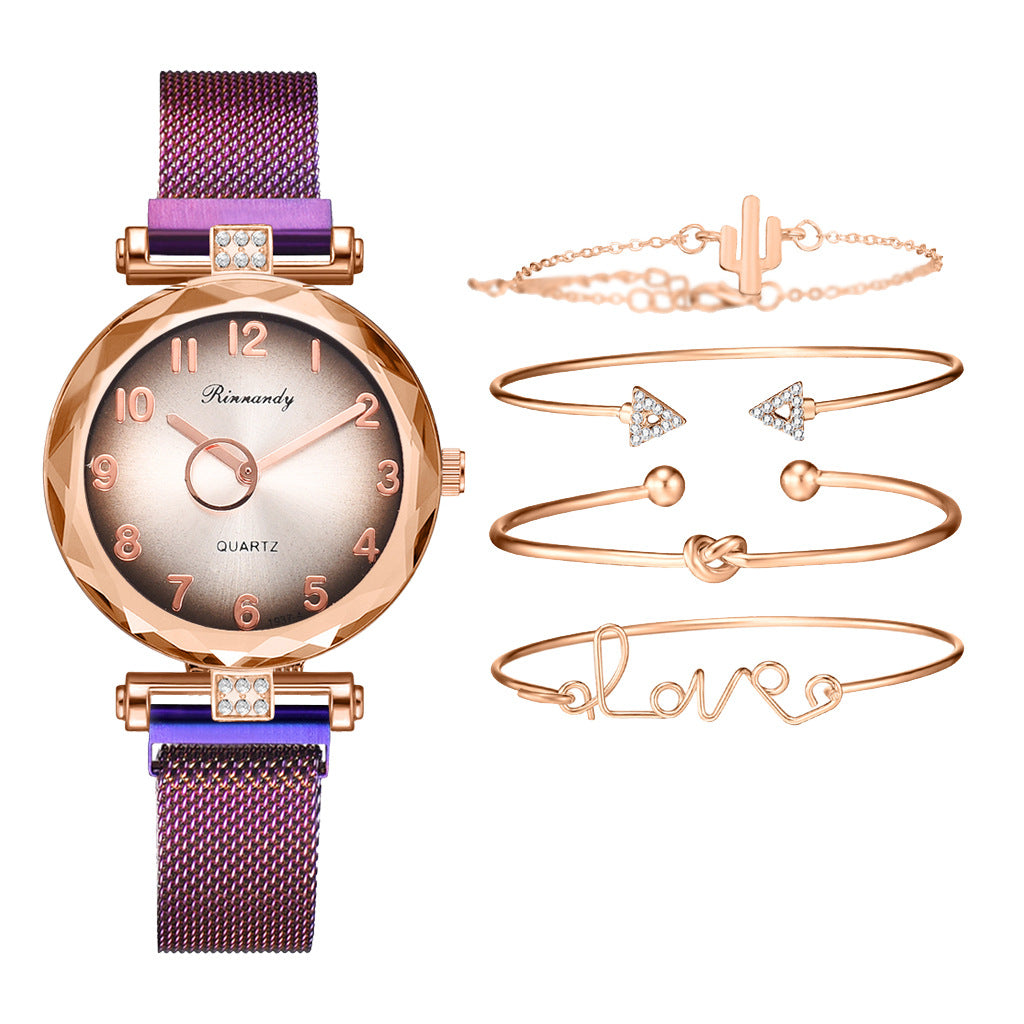 Five-piece alloy watch
