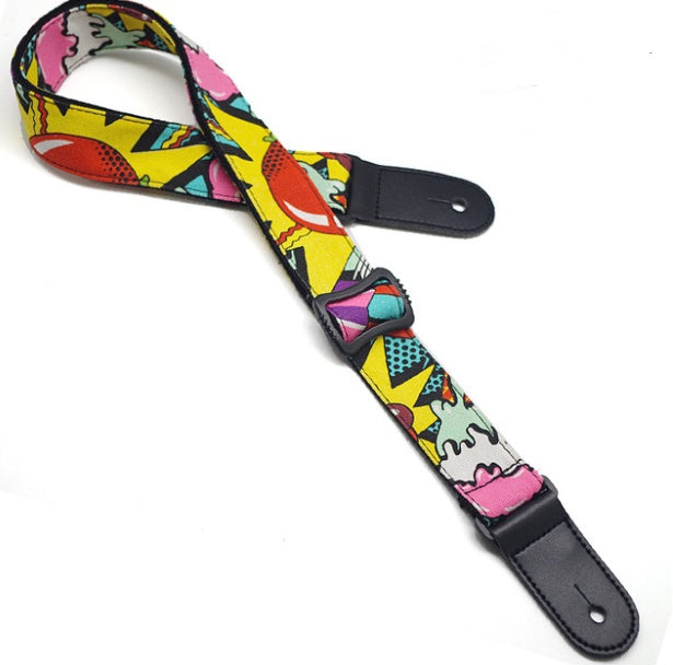 Ukulele small guitar cartoon strap