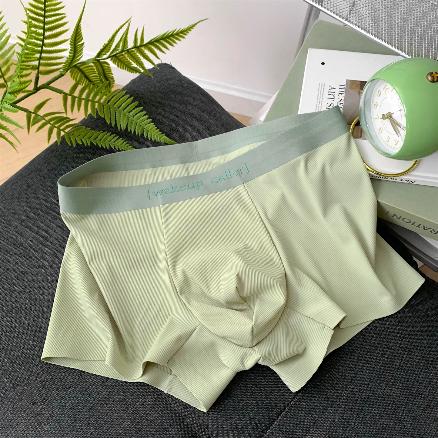 Couple Summer Ice Silk Underwear Japanese High Slit