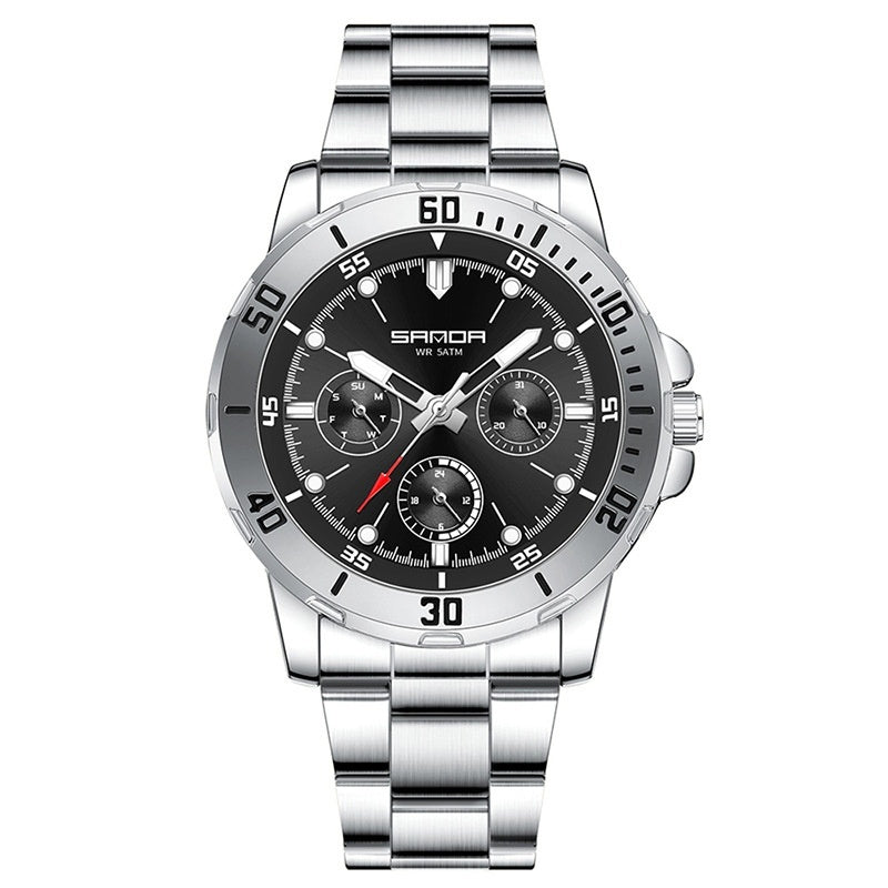Multifunctional Waterproof Quartz Watch For Men