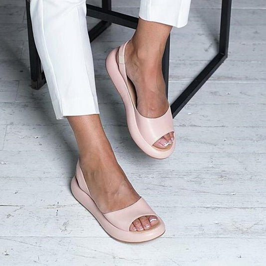 Women's shoes with elastic band