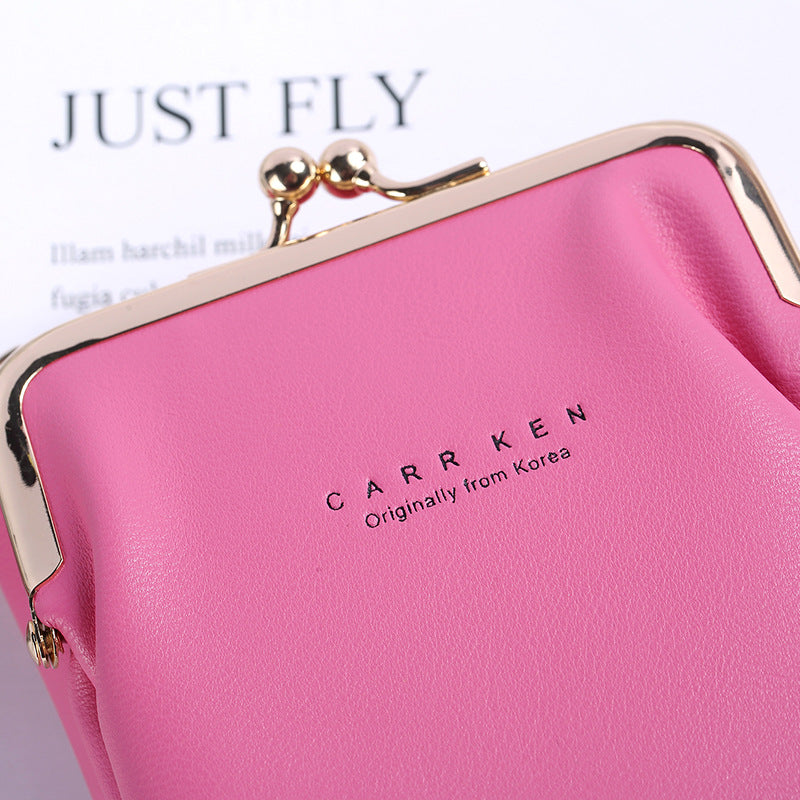 Solid color metal mobile phone bag