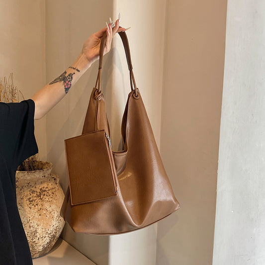 Afslappet Retro Stor Kapacitet All-matching Skuldertaske i Vestlig Stil