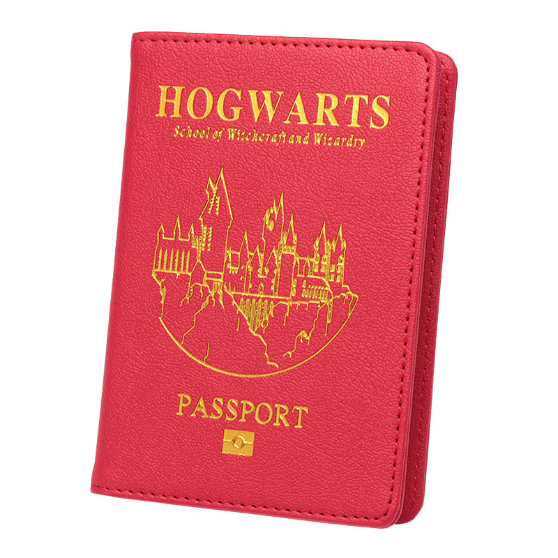PU leather passport book ticket holder storage bag