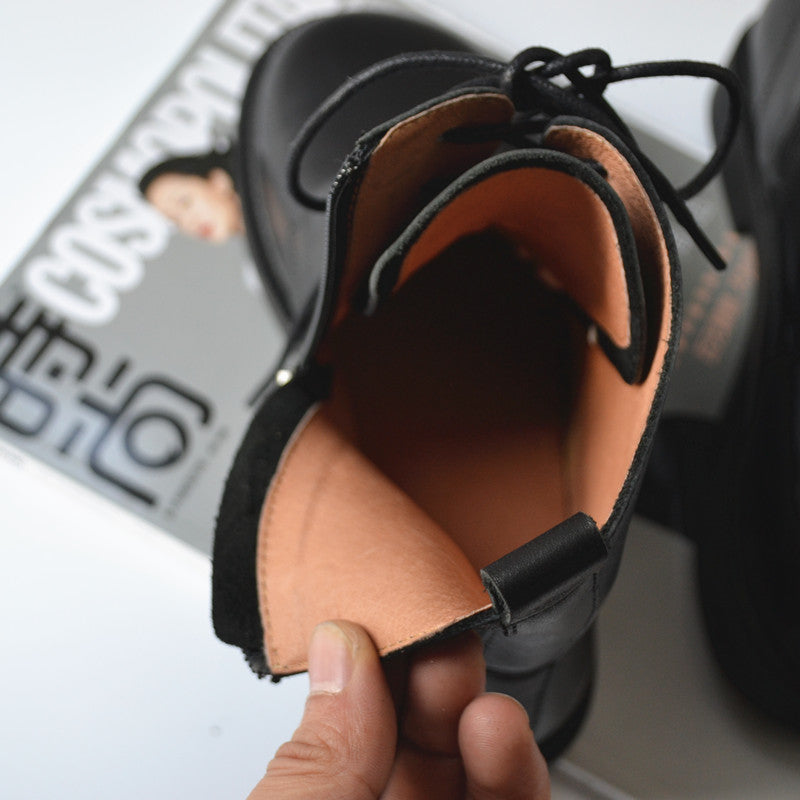 Fashion Leather Eight Hole Big Toe Martin Boots
