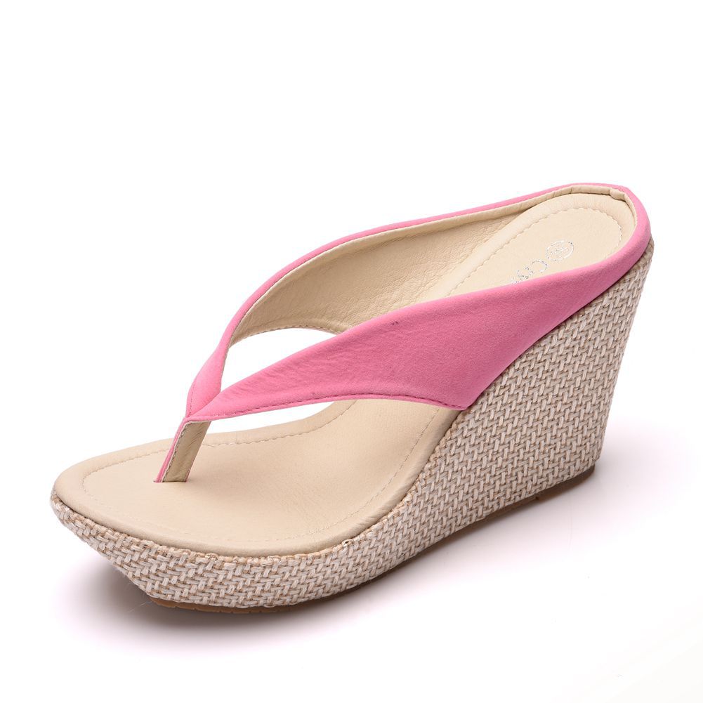 Sponge Cake with Platform Large Size Wedge Sandals