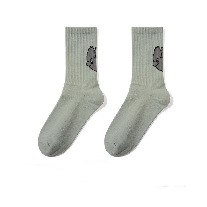 Piggy Socks Hippo Socks Casual Funny Cotton Socks