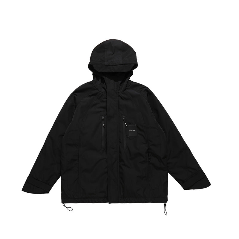 Outdoor Camping Windproof High Neck Hooded Jumpsuit