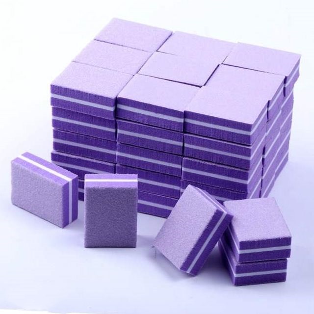 Two-sided mini nail file block