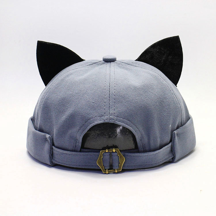 Love All-match With Cat Ears Melon Hat Landlord Hat Women