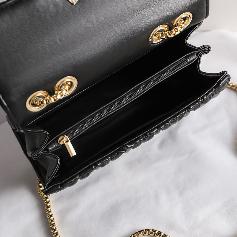 Women's Single Shoulder Crossbody Pleated Chain Bag