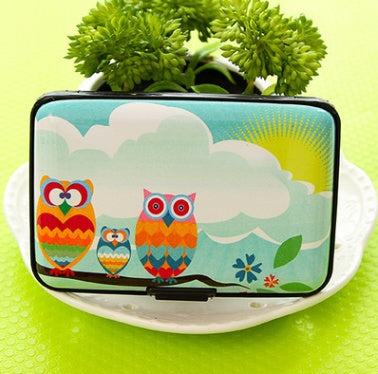 Owl organ card package ultra-thin cute women's multi-card card package bus bank card sets