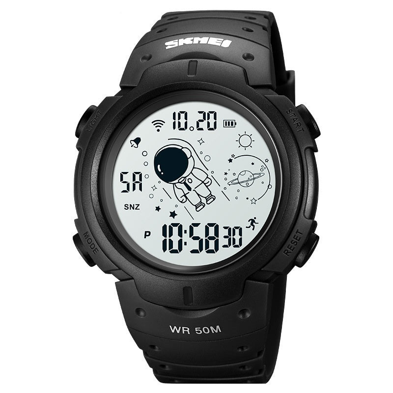 Multifunctional Spaceman Middle School Student Electronic Sports Watch