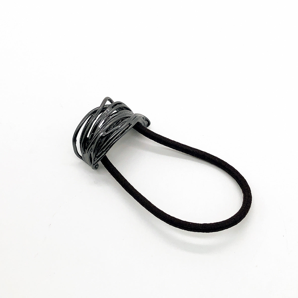 U-shaped Alloy Seamless Hair Rope Female Simple European And American Style Wind Irregular