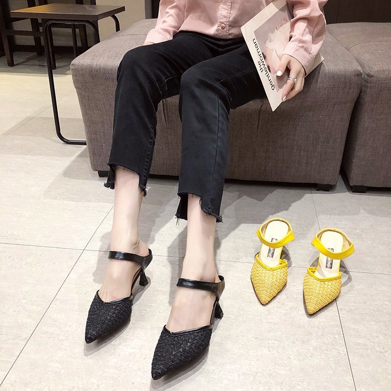 Large Size Sandals Fashionable Temperament Stiletto Pointed Toe