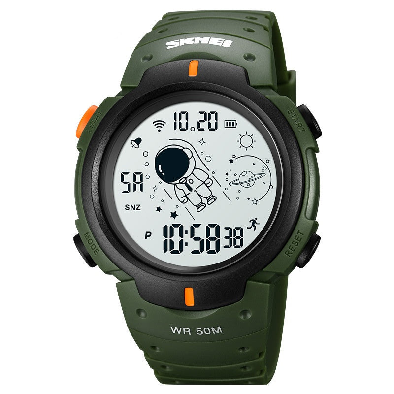 Multifunctional Spaceman Middle School Student Electronic Sports Watch