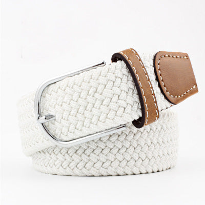 Canvas stretch woven belt