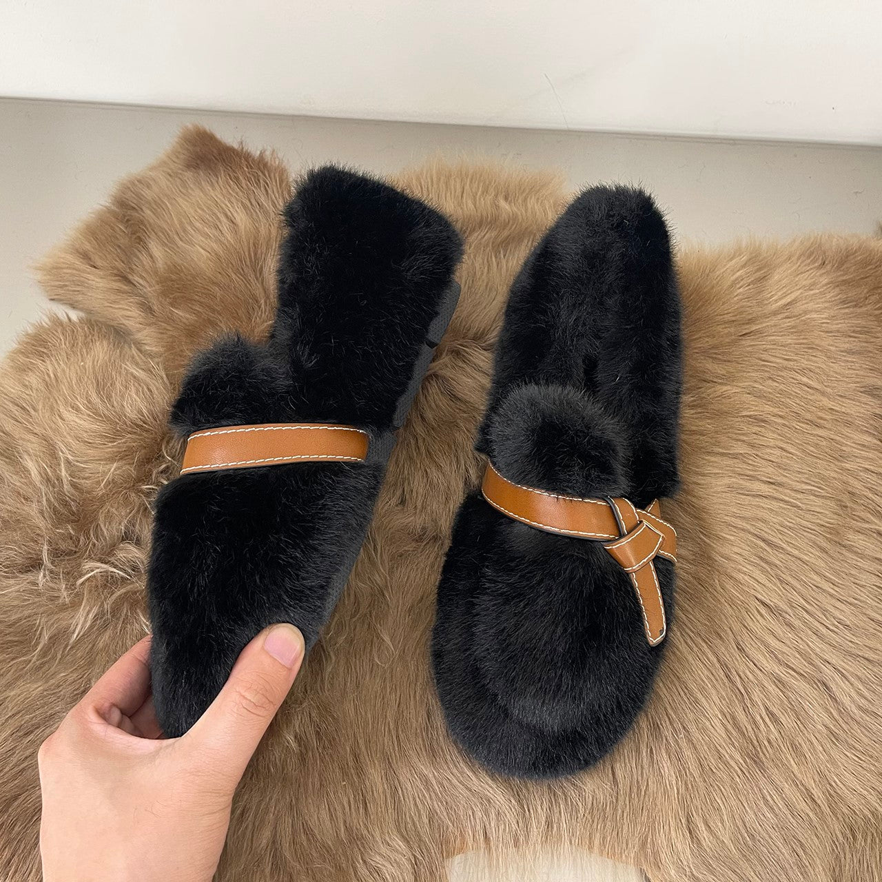 Inner Heightening Warm Thick Sole Plus Fleece Shoes
