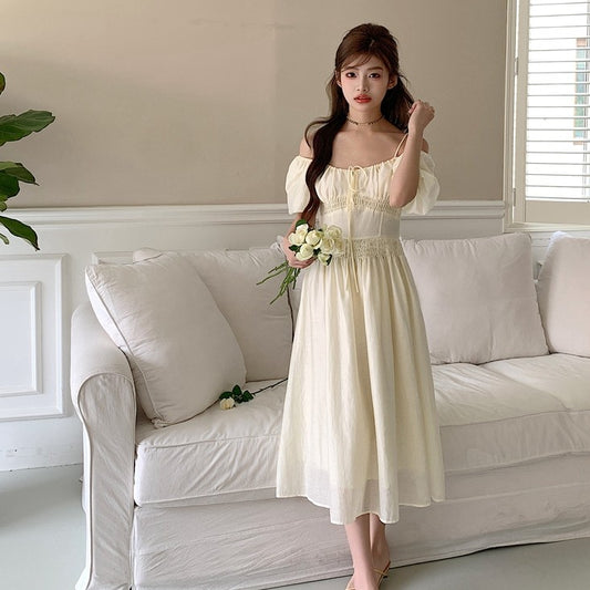 Off Shoulder Strap Dress For Women In Summer