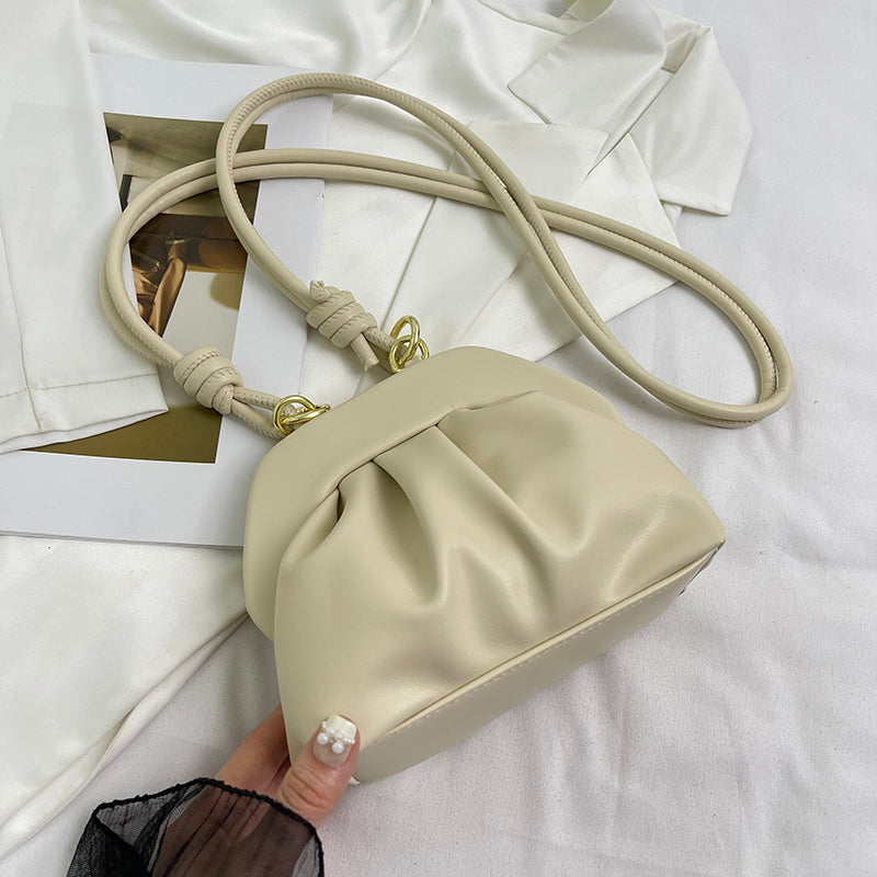 High-grade Silver Shell Shoulder Messenger Bag