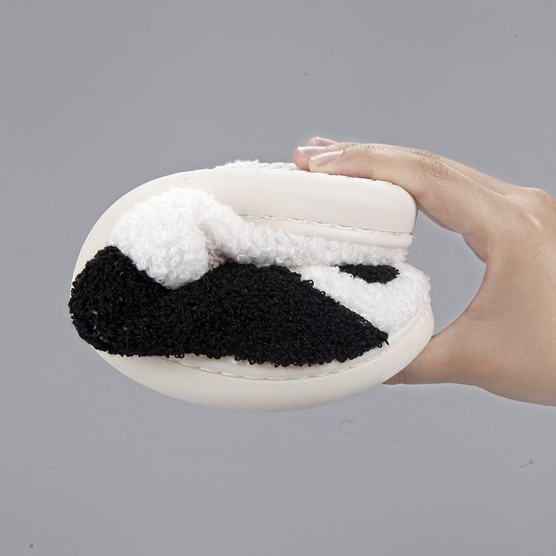 Comfortable Home Taiji Cartoon Thermal Cotton Slippers