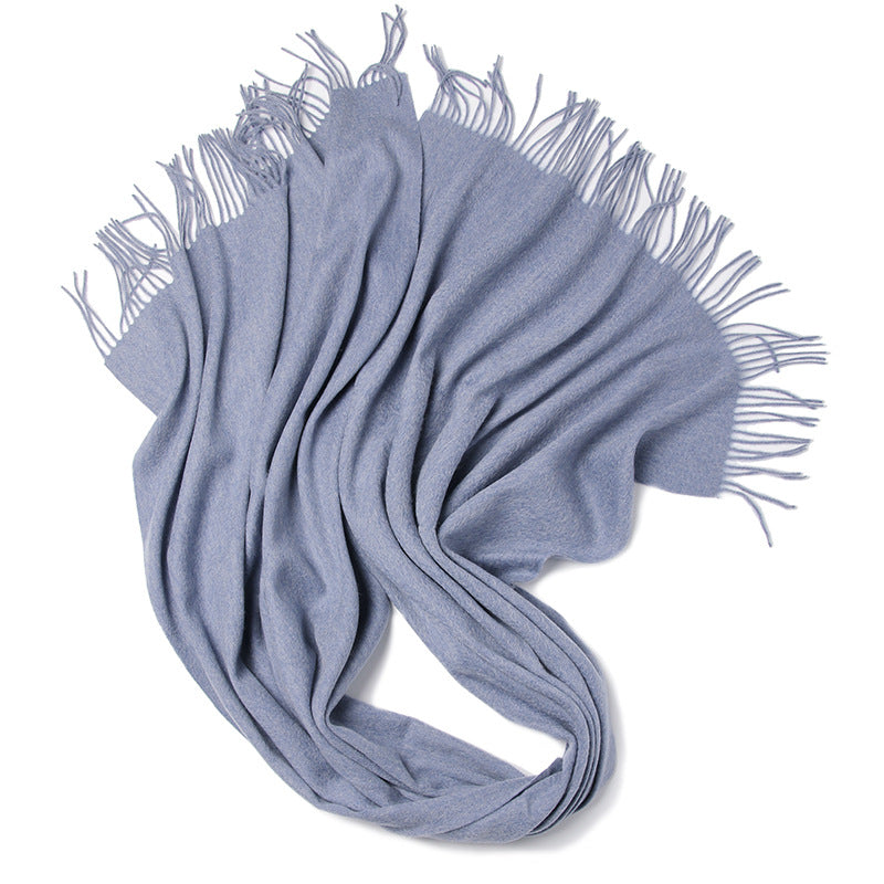 Wool solid color scarf