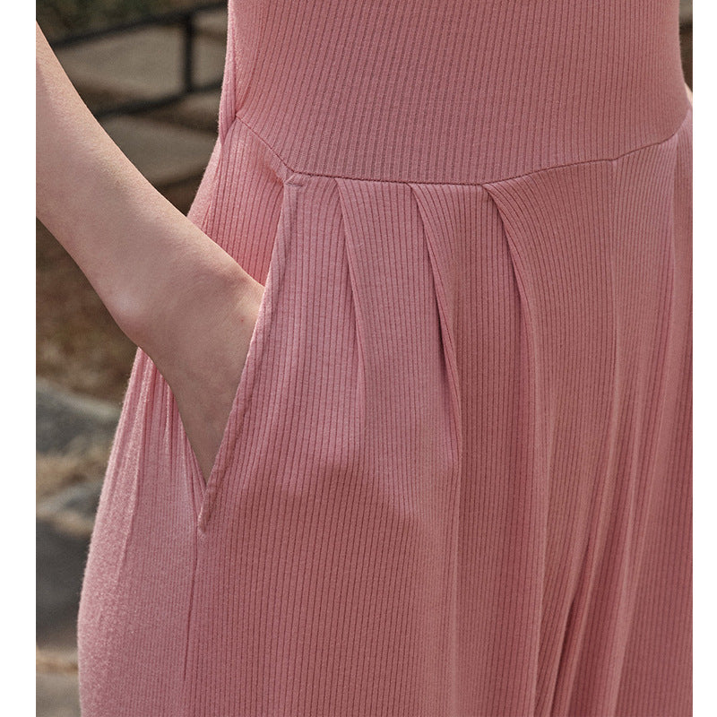 Sling Vest Type Step-on Pilates Jumpsuit