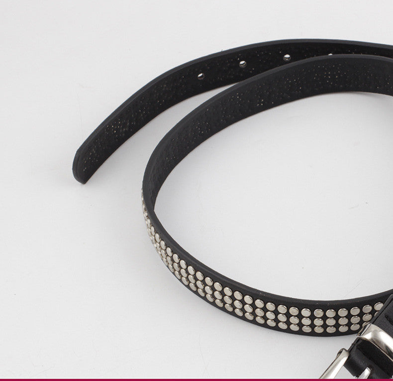 Women's rivet jeans belt