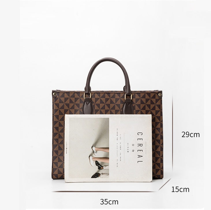 Ny Fashion Pendler Dame Tote Taske Stor Kapacitet Enkelt Skuldertaske