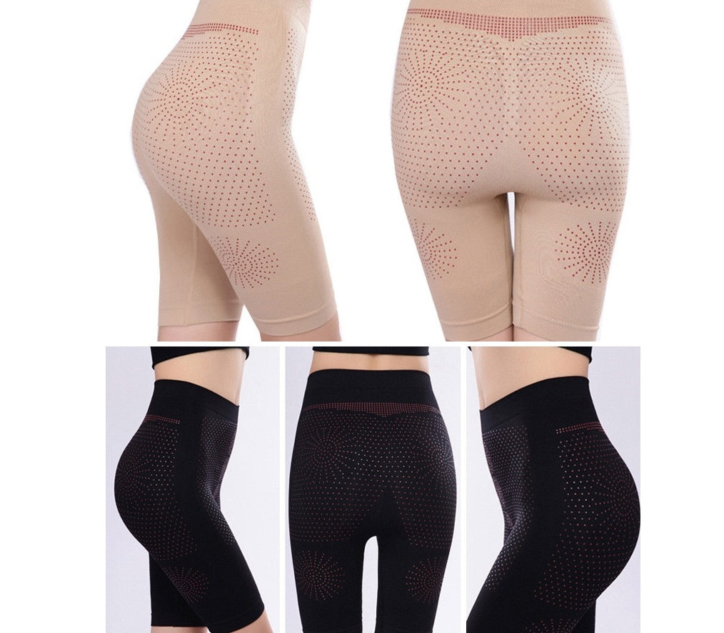Manufacturers wholesale far-infrared dispensing magnetic therapy body shaping pants, anti-light seamless hips, abdomen body, waist pants