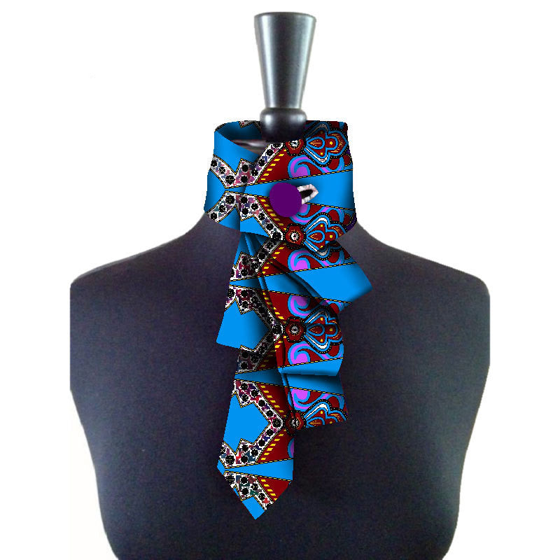 African women's bow collar
