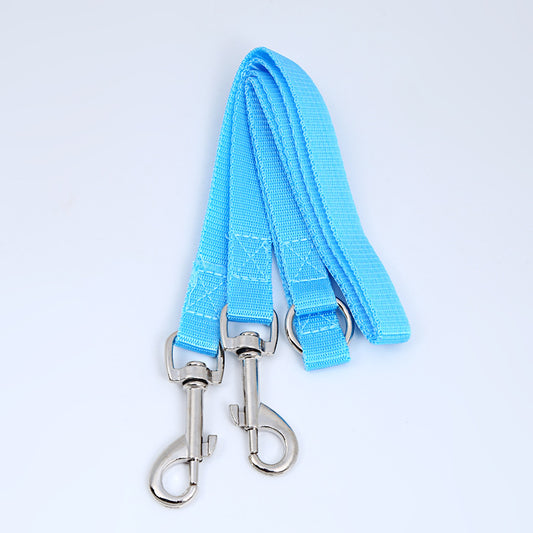 Pet Leash Multicolor Double Head One For Two