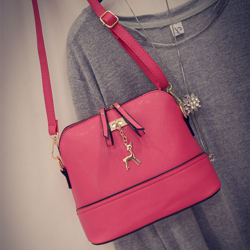 Dametaske med enkelt tandstikker-mønster, fashion crossbody skuldertaske