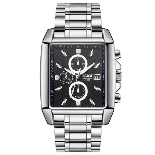 Men's Square Steel Band Watch
