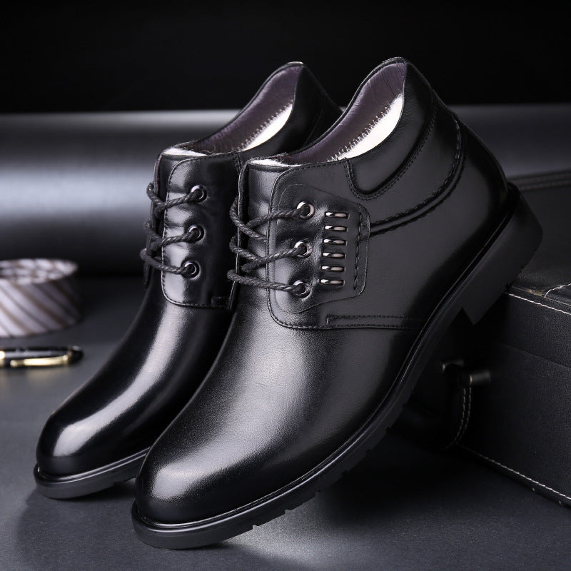 Men's high-top shoes lace up cotton shoes