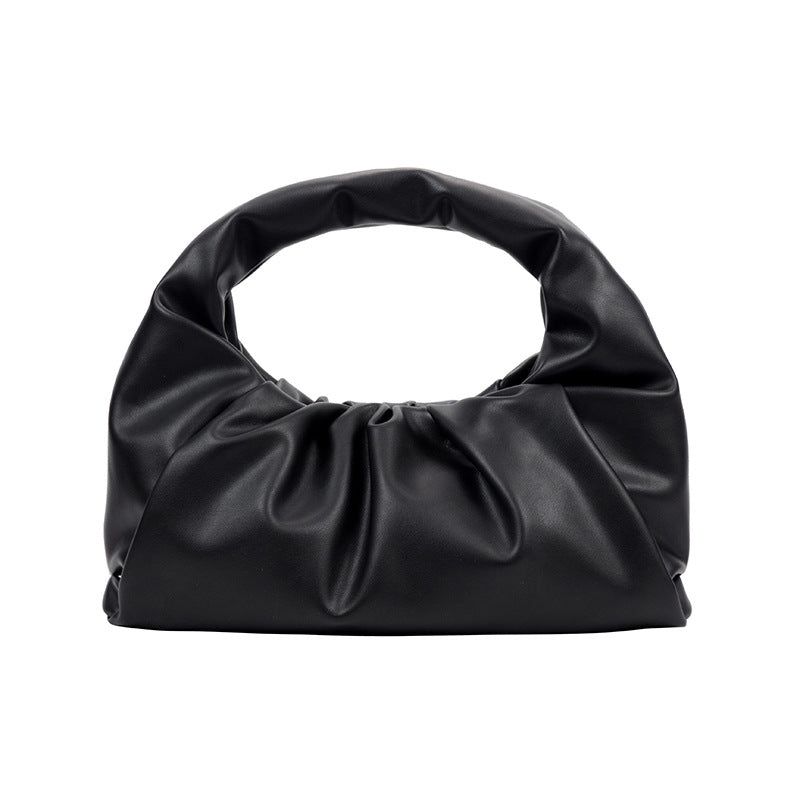 Women's Leather Bag Single Shoulder Underarm Cloud Bag