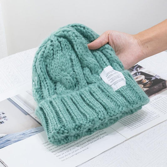 Women's Fashion Casual Solid Color Woolen Hat